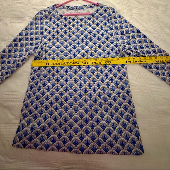 Croft & Barrow Blue and White Patterned Blouse - Picture 2 of 5